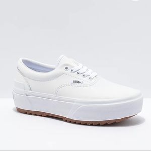 Platform leather vans